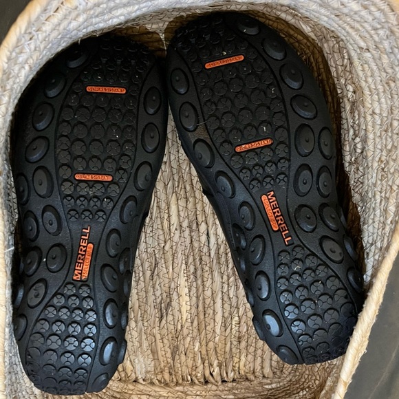 Merrell Midnight Dual Density Moccasin Black Leather Slip On Shoe - Picture 7 of 16